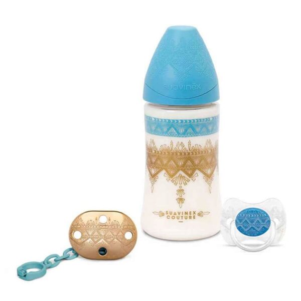 شیشه شیر پیچازی ارتودنسی پسرانه 150 میل suavinex