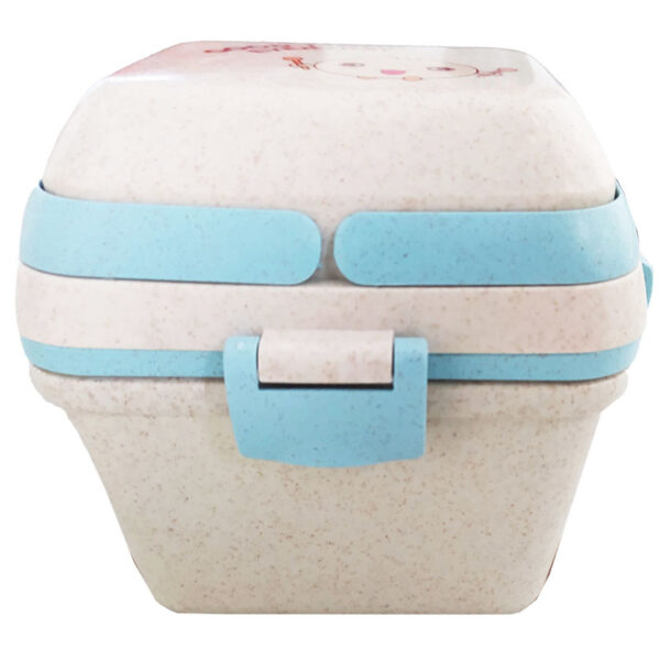 ظرف غذا کودک گیاهی چهار تکه مربعی