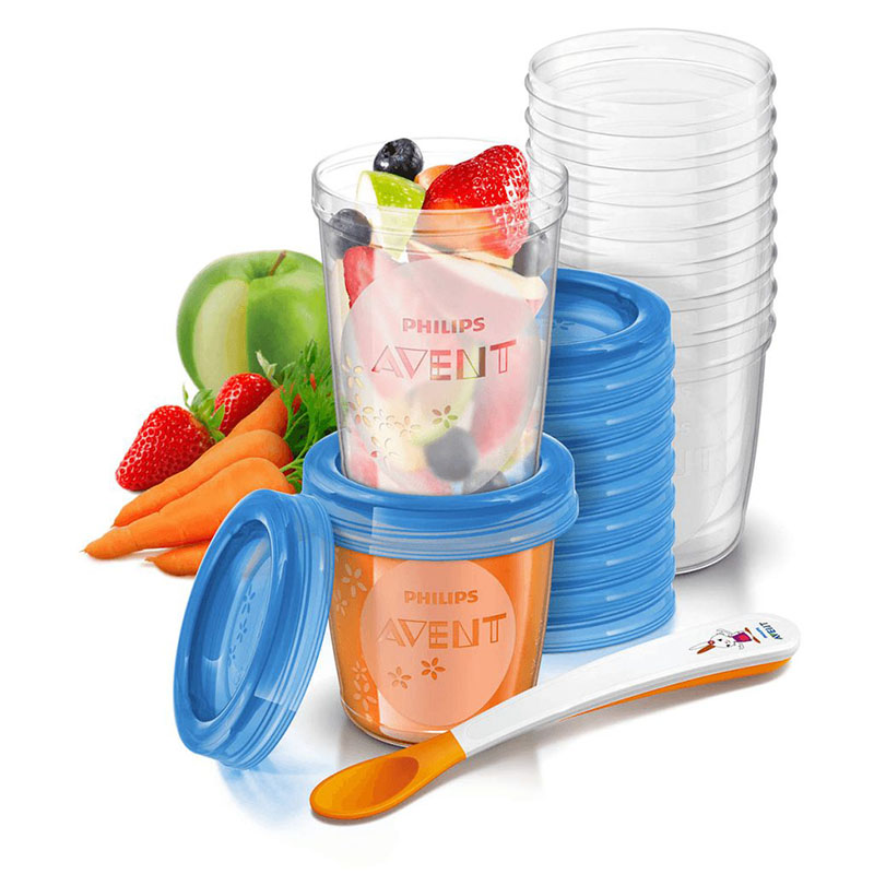 انبار غذای 5تایی درب دار اونت Avent