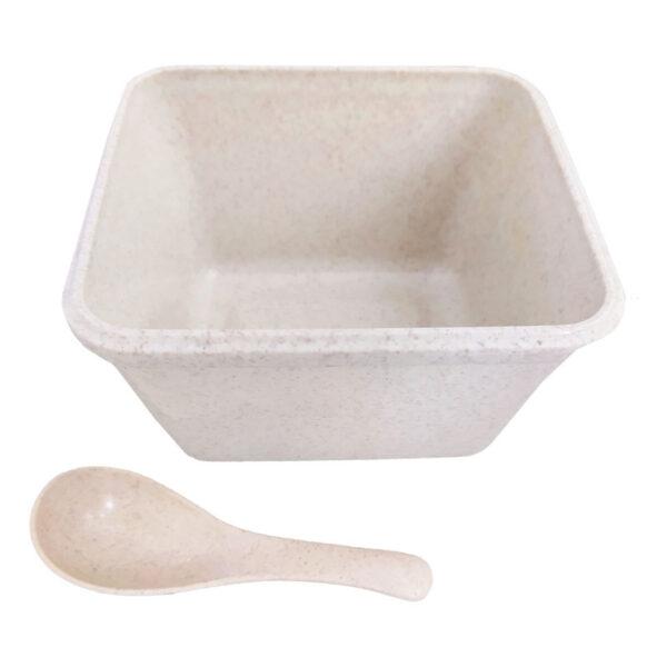 ظرف غذا کودک گیاهی چهار تکه مربعی