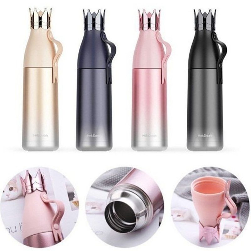 فلاسک استیل طرح تاج 350 میلی لیتر just Love