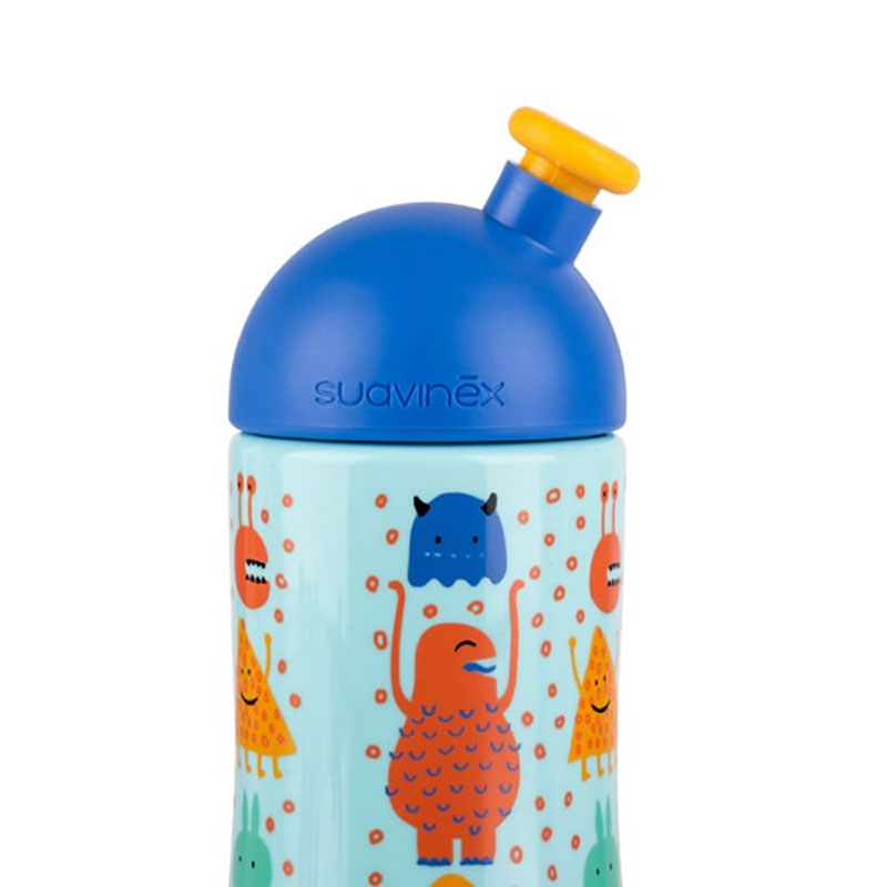 قمقمه 12+ ماه طرح میکروب و قلب 360 میل suavinex