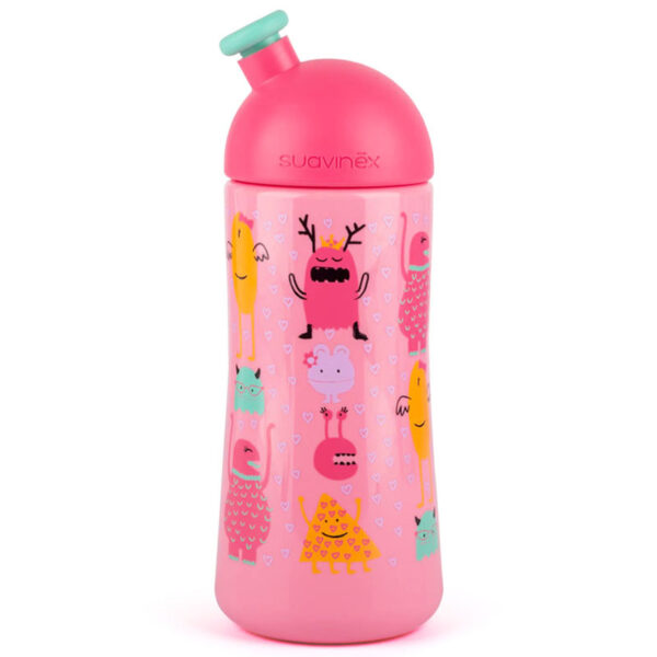 قمقمه 12+ ماه طرح میکروب و قلب 360 میل suavinex