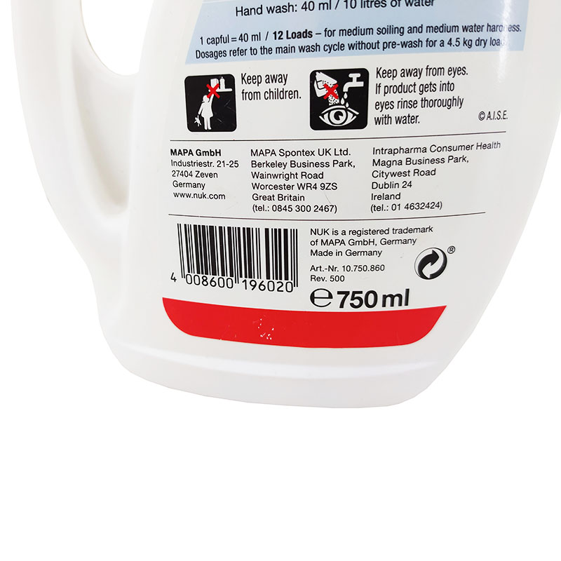 مایع  لباسشویی ناک 750 میل  Nuk