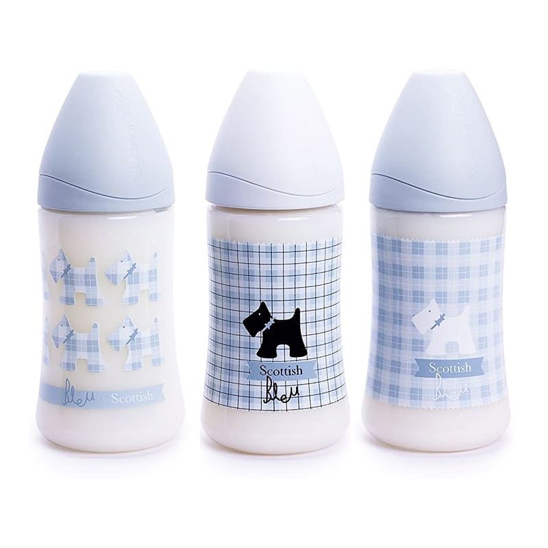 شیشه شیر پیچازی ارتودنسی پسرانه 270 ميل suavinex