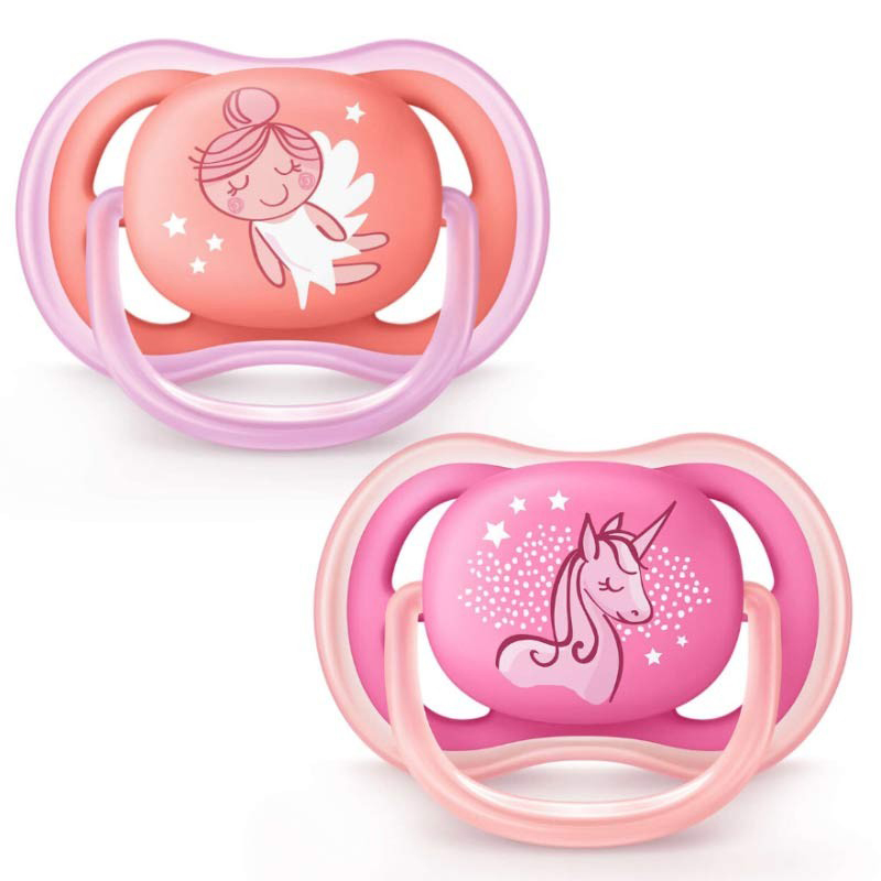 پستانک 2 عددی 6-18 ماه تک شاخ فرشته Ultra Air اونت Avent