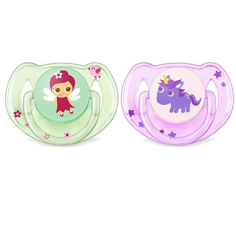 پستانک 2 عددی 6-18 ماه اسب و فرشته کلاسیک اونت Avent