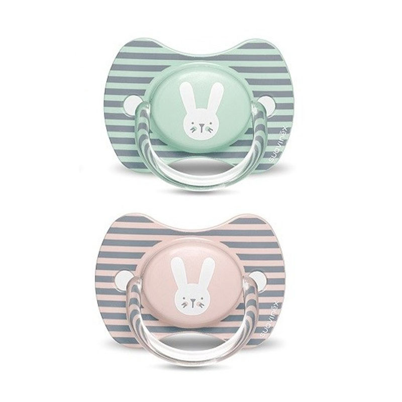 پستانک بادامی 6-18 ماه خرگوش راه راه suavinex