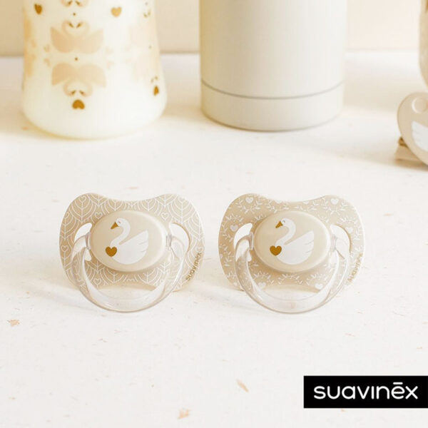 دندان گیر سیلیکونی قابدار قلب 0+ ماه سواوینکس suavinex