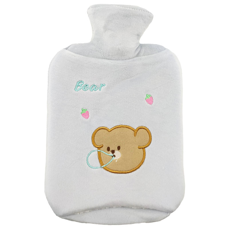 کیسه آب گرم 1 لیتری مخملی خرس توت فرنگی Yingbei
