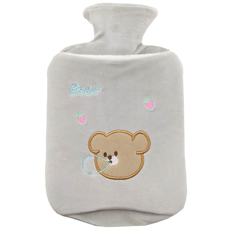 کیسه آب گرم 1 لیتری مخملی خرس توت فرنگی Yingbei