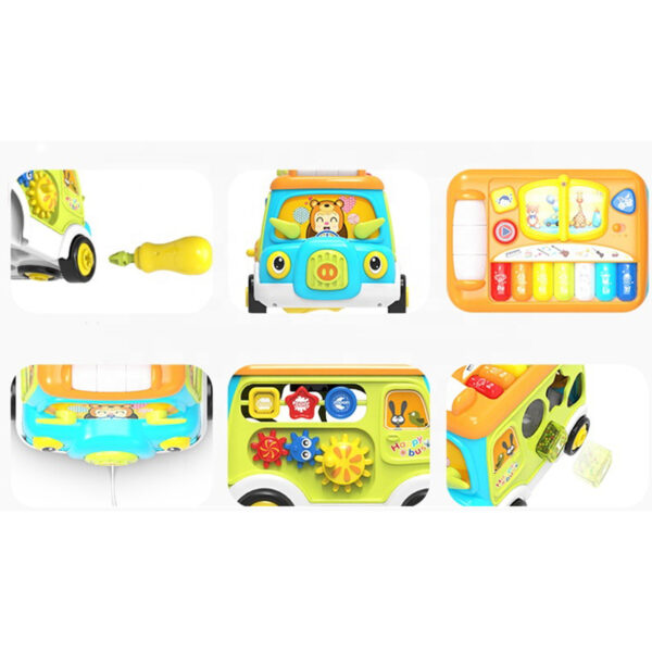 اسباب بازی اتوبوس مدرسه پیانودار Youleen