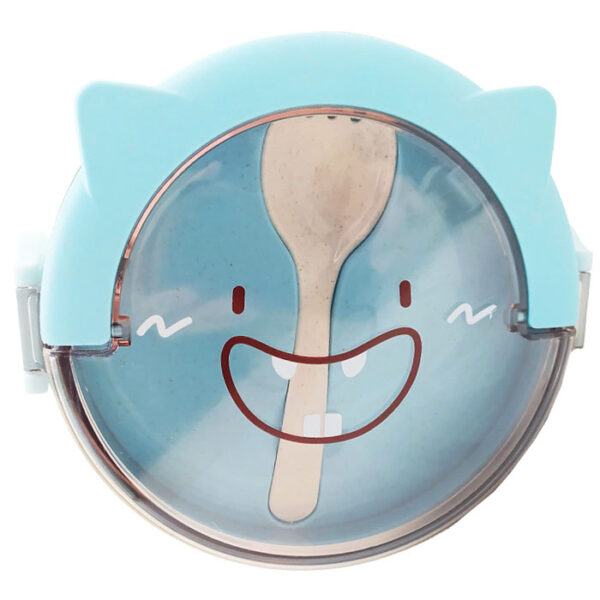 ظرف غذا گیاهی عروسکی قاشق و چنگال دار Bambo Fiber