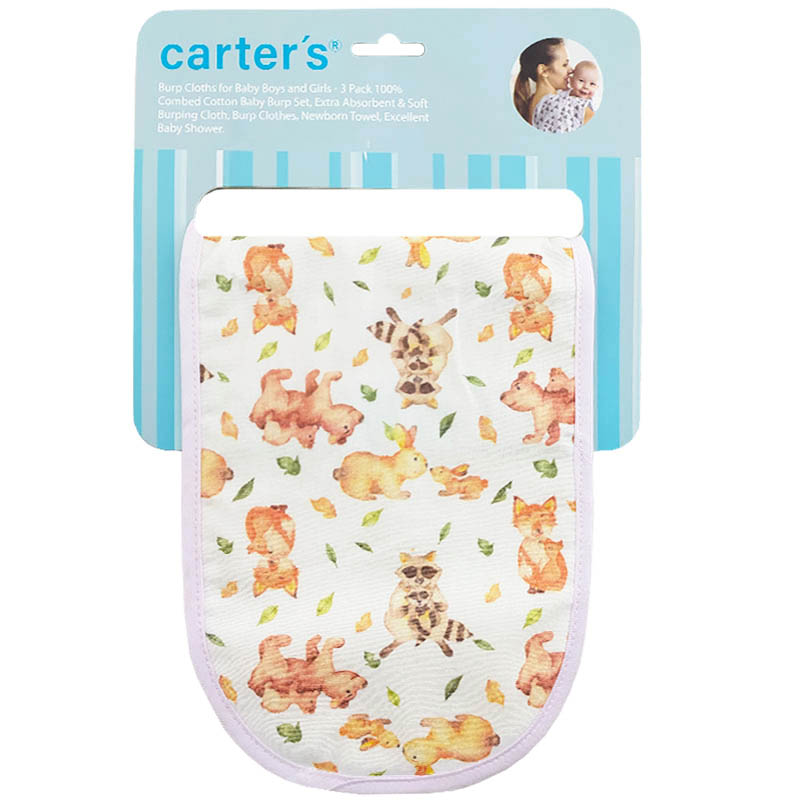 روپوش آروغ گیر 3 تایی طرح گل رنگی کارترز Carters