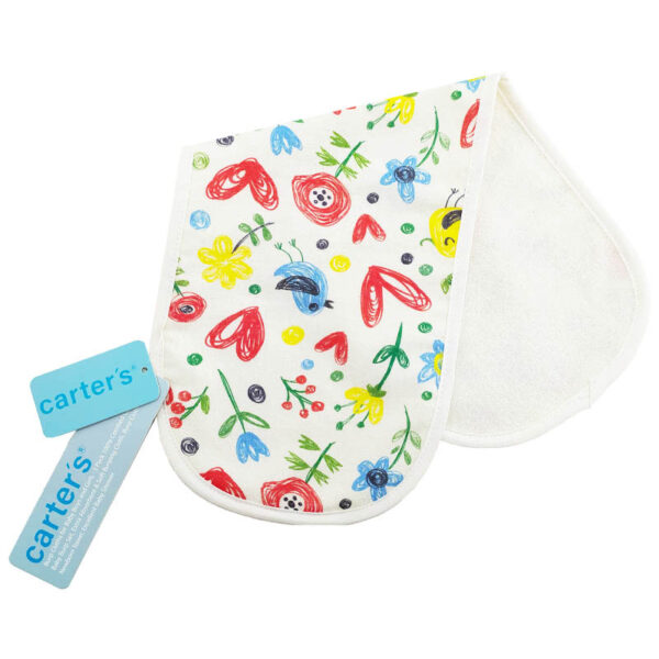روپوش آروغ گیر 3 تایی طرح گل رنگی کارترز Carters