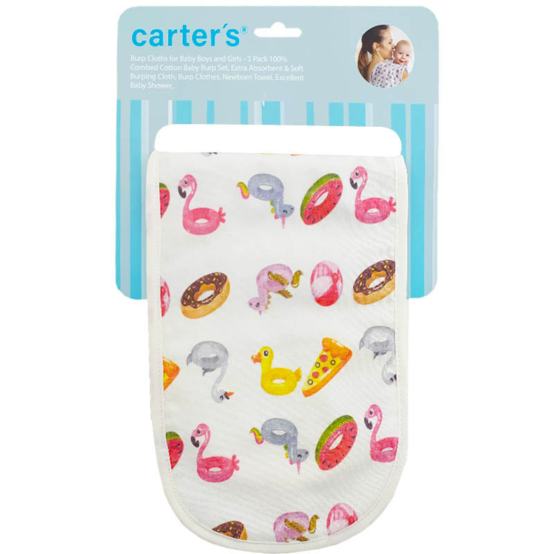 روپوش آروغ گیر 3 تایی طرح گل رنگی کارترز Carters