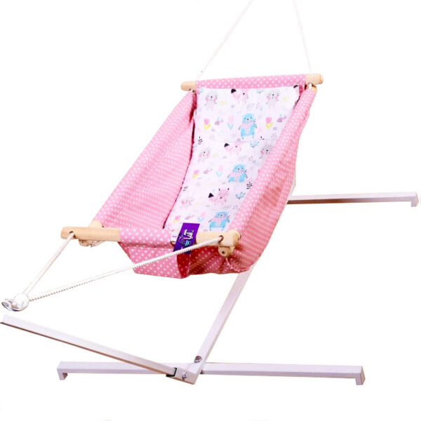 گهواره سنتی پایه دار بانوچ طرح شیر آنیا Aniya