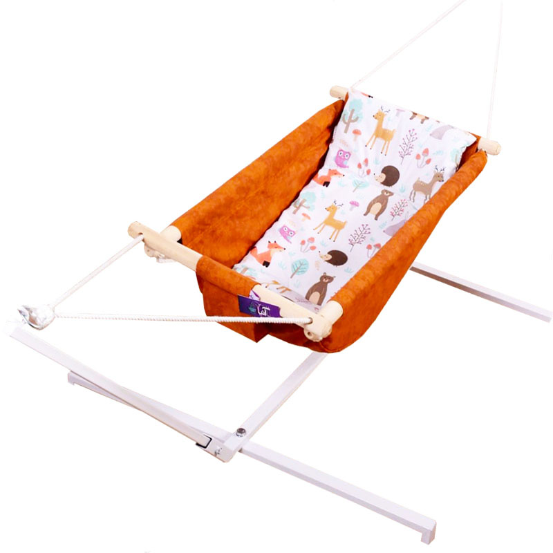 گهواره سنتی پایه دار بانوچ طرح حیوانات آنیا Aniya