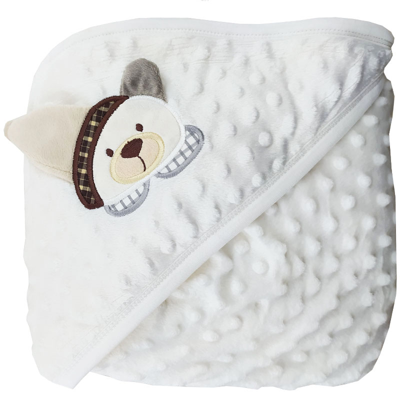 پتو پولیشی کلاه دار حباب دار خرس شال دار ببتو Bebetto