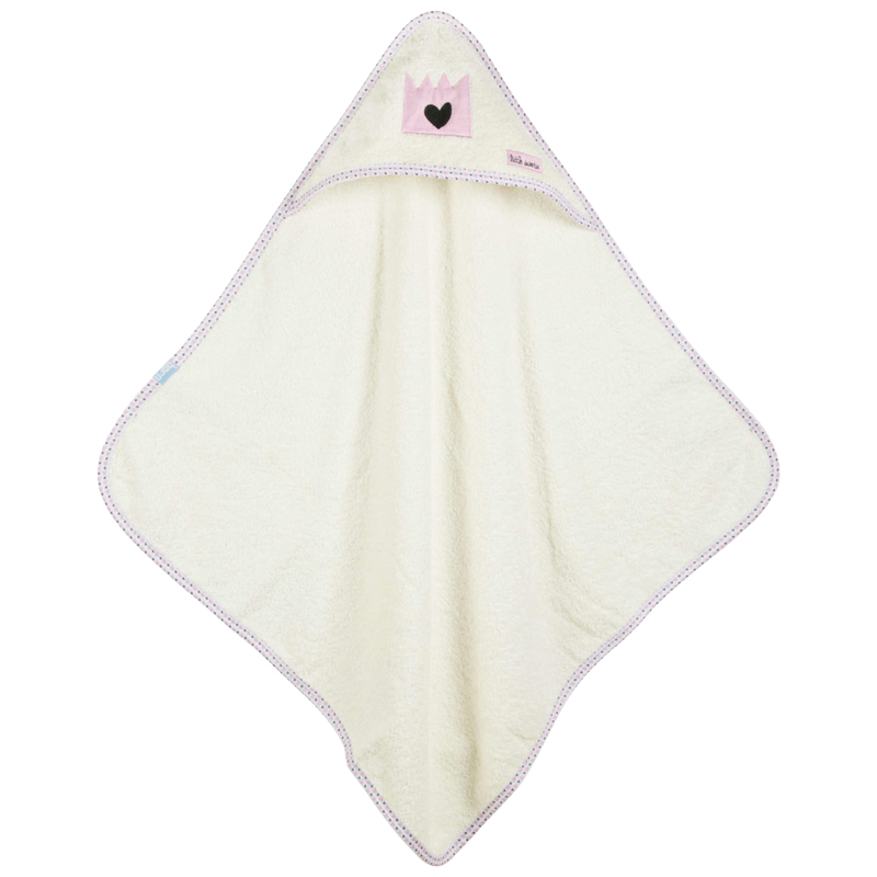 سرویس حوله دو تکه بچگانه قلب و تاج رزبرن RoseBorn