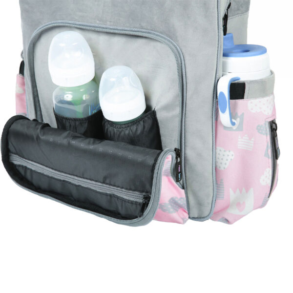 ساک کوله پشتی لوازم کودک قلب و تاج رزبرن RoseBorn