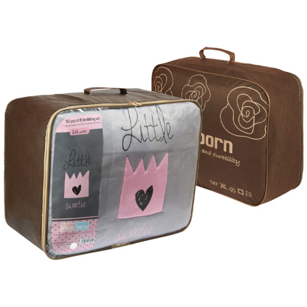 سرویس خواب ده تکه قلب و تاج رزبرن RoseBorn