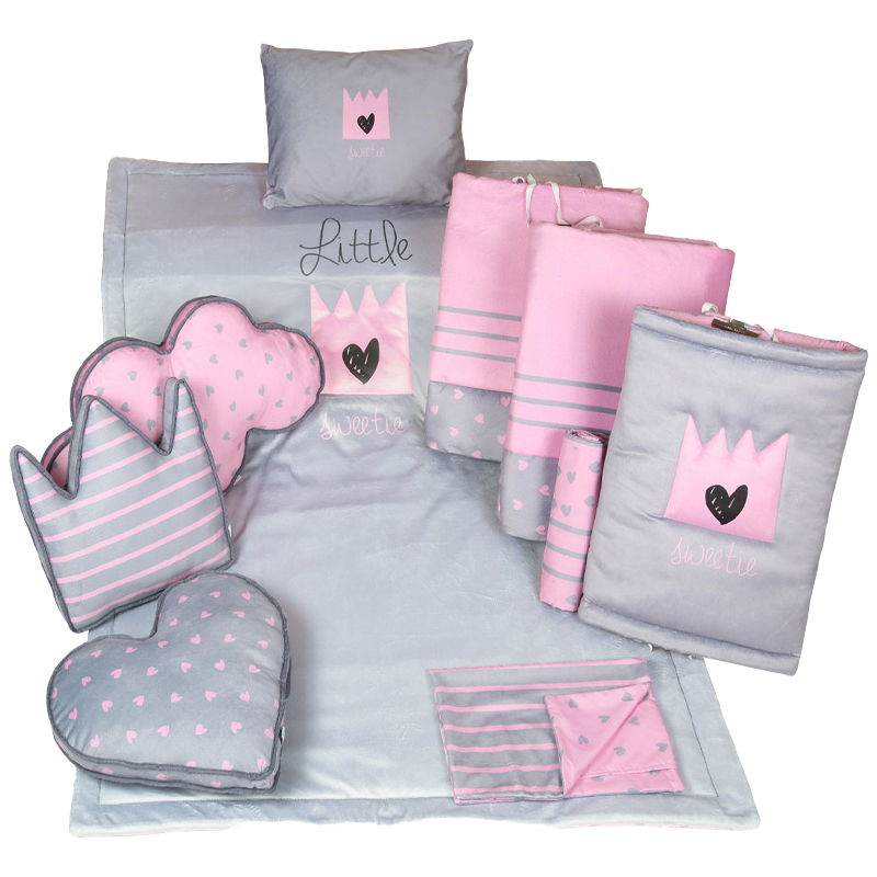 سرویس خواب ده تکه قلب و تاج رزبرن RoseBorn