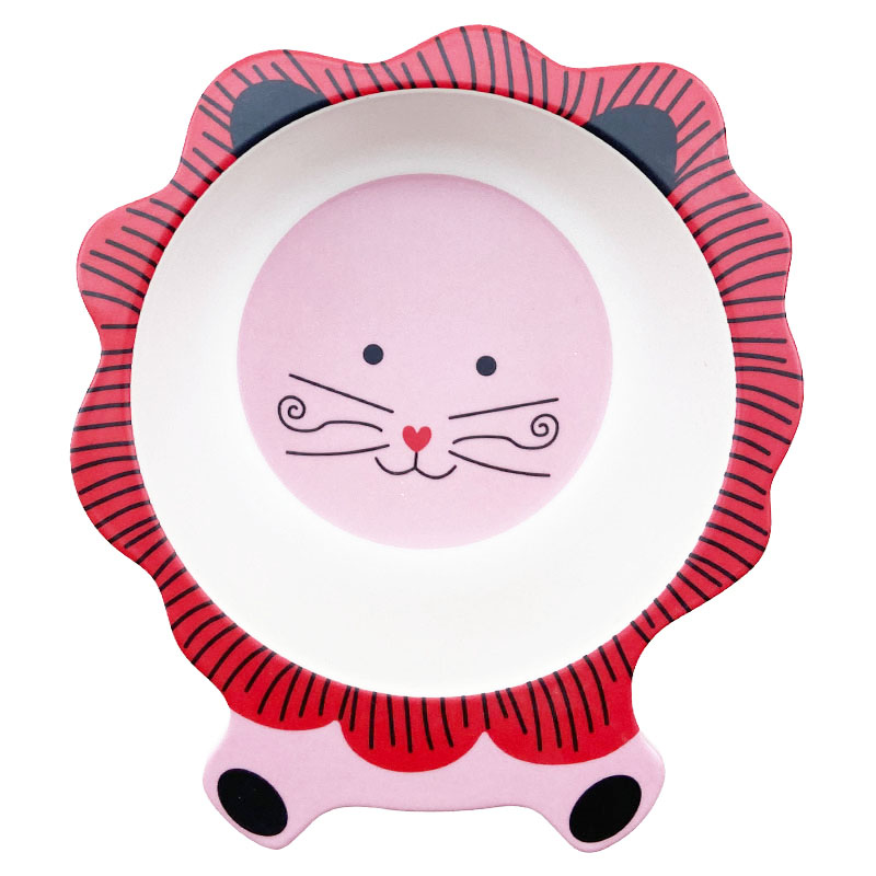 سرویس غذاخوری پنج تکه طرح شیر بامبو Bamboo fiber