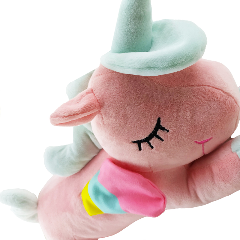 عروسک پولیشی اسب شاخ دار خوابیده Baby Dream