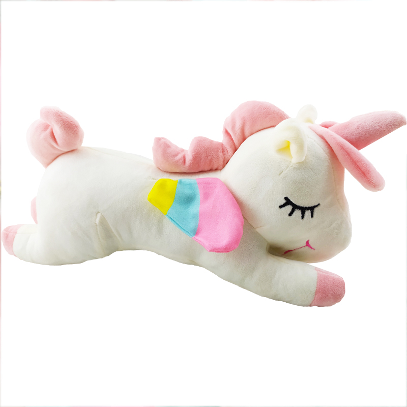 عروسک پولیشی اسب شاخ دار خوابیده Baby Dream