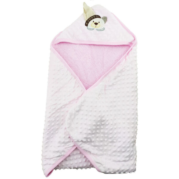 پتو پولیشی کلاه دار حباب دار خرس شال دار ببتو Bebetto