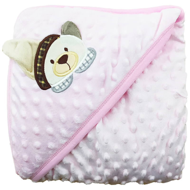 پتو پولیشی کلاه دار حباب دار خرس شال دار ببتو Bebetto