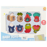 ست 8 تکه دندان گیر طرح میوه Baby Toys Set