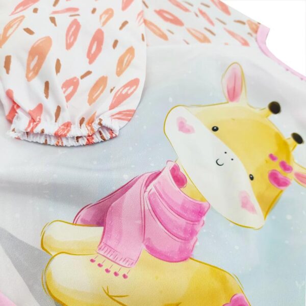 پیش بند لباسی آستین دار طرح آهو Bebechi