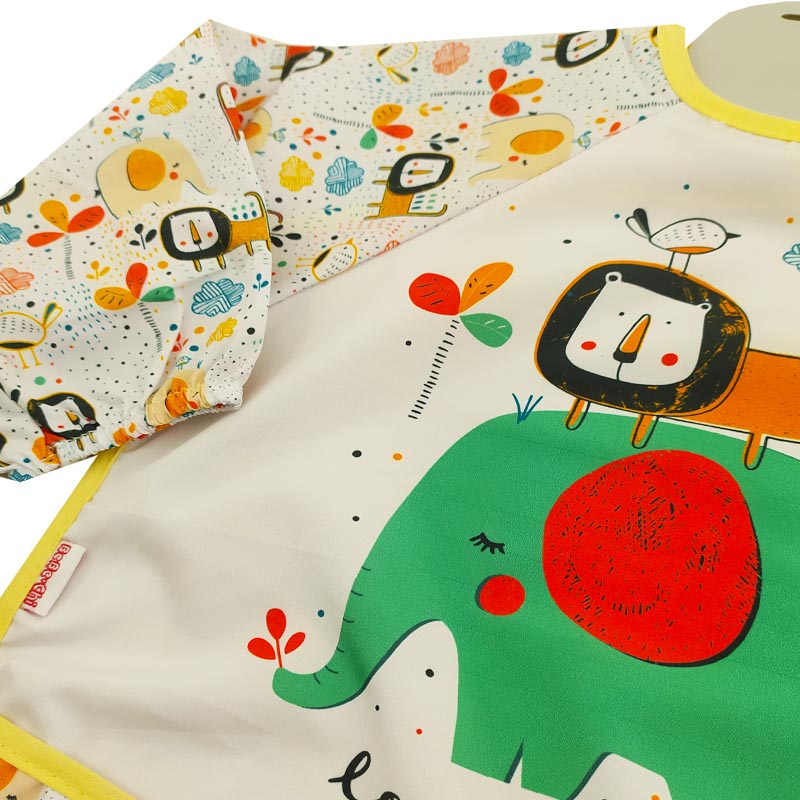 پیش بند لباسی آستین دار طرح آهو Bebechi