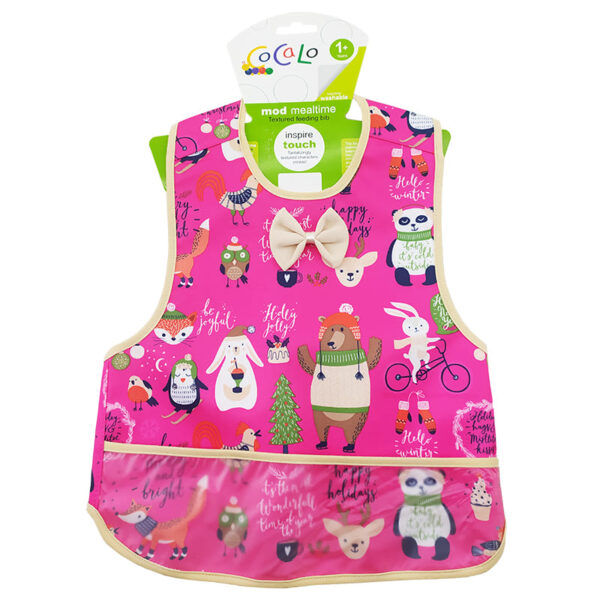 پیش بند مشمبایی چاپ حیوانات کریسمس پاپيونی کوکالو Cocalo