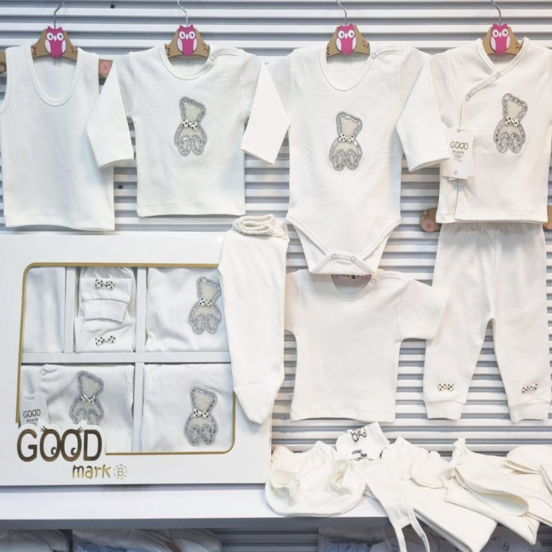 ست 19 تکه بیمارستانی نوزاد فیل و بادکنک GoodMark