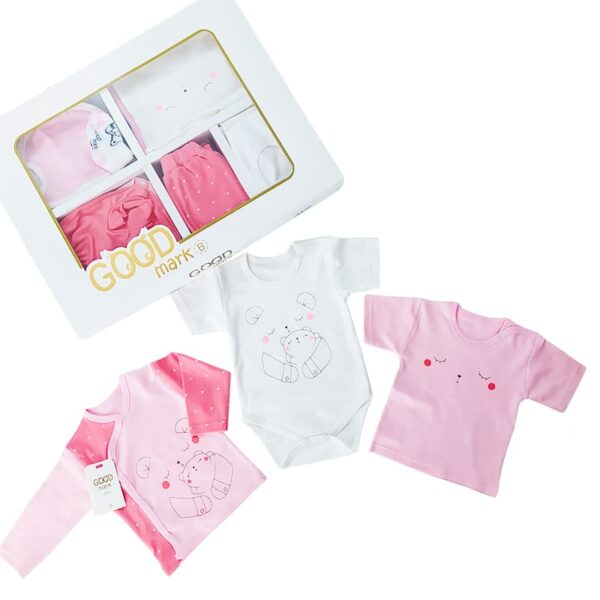ست 19 تکه بیمارستانی نوزاد طرح دو گربه GoodMark