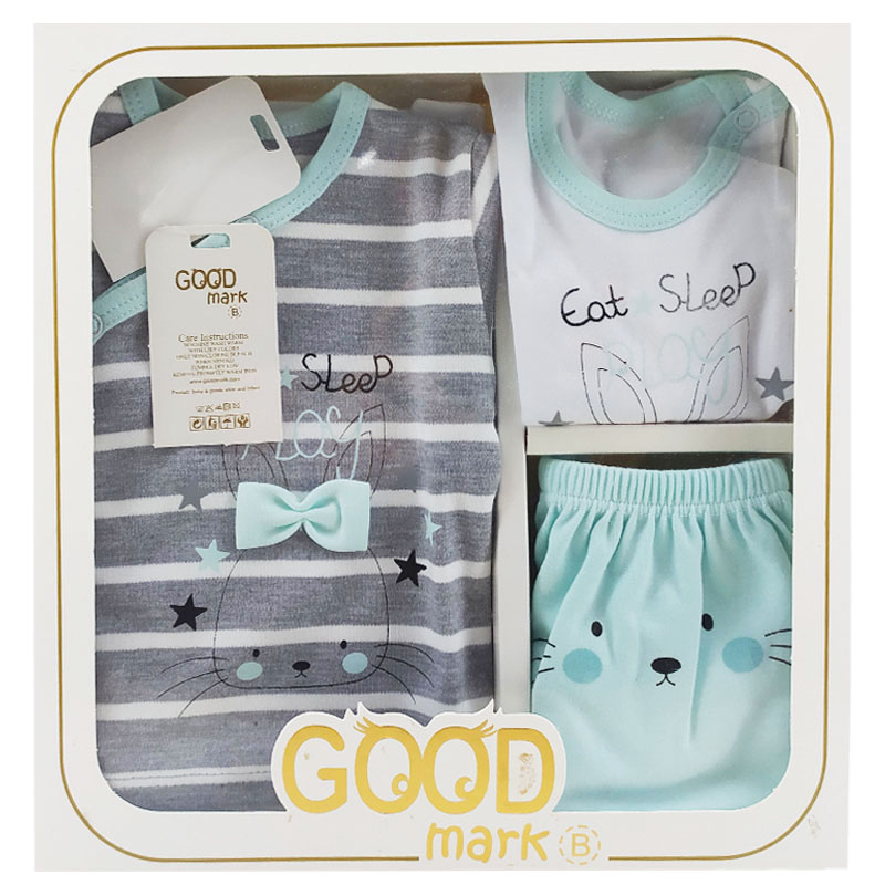 ست 5 تکه بیمارستانی نوزاد خرگوش و ستاره پاپیونی GoodMark