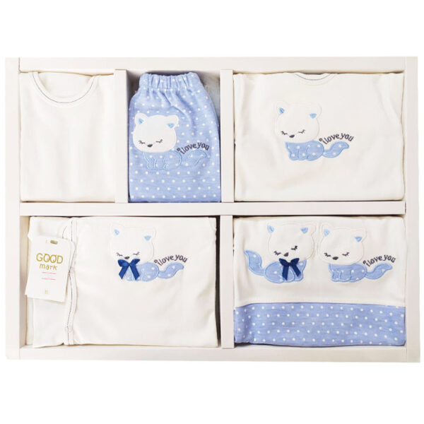 ست 19 تکه بیمارستانی نوزاد طرح دو گربه GoodMark