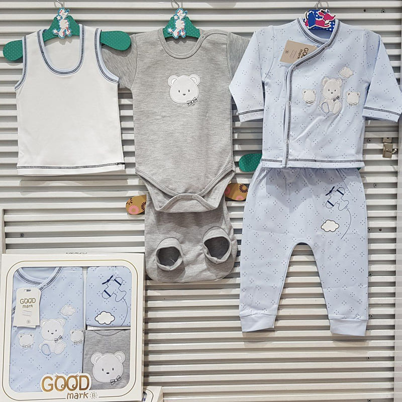 ست 5 تکه بیمارستانی نوزاد خرگوش و پاپیون GoodMark