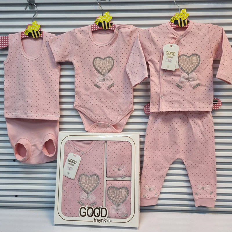 ست 5 تکه بیمارستانی نوزاد خرگوش و پاپیون GoodMark