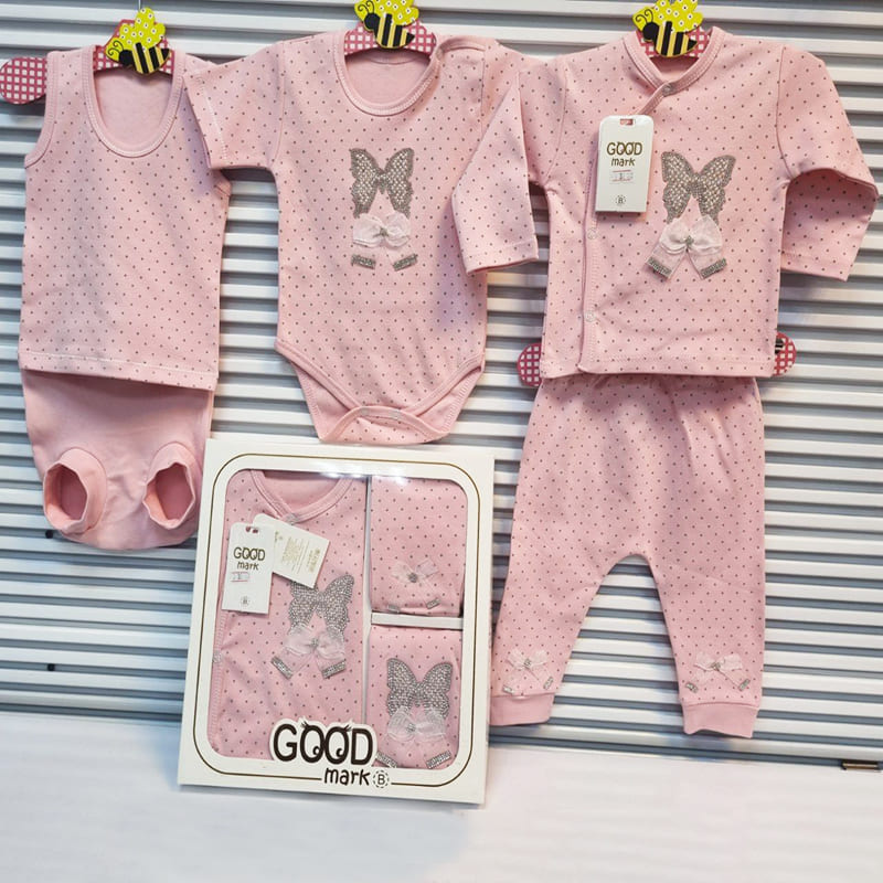 ست 5 تکه بیمارستانی نوزاد فیل و نامه GoodMark