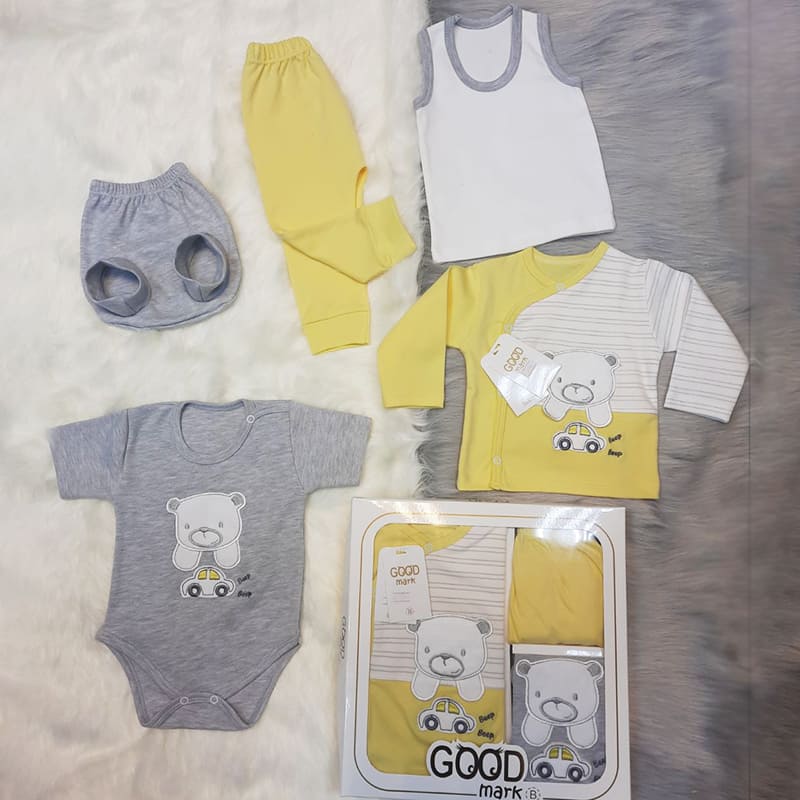 ست 5 تکه بیمارستانی نوزاد خرگوش و پاپیون GoodMark