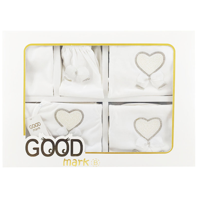 ست 19 تکه بیمارستانی نوزاد قلب و پاپیون GoodMark