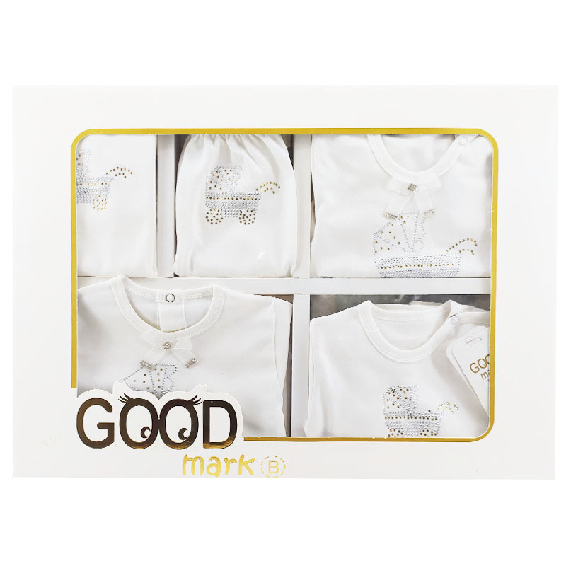 ست 19 تکه بیمارستانی نوزاد طرح کالسکه GoodMark