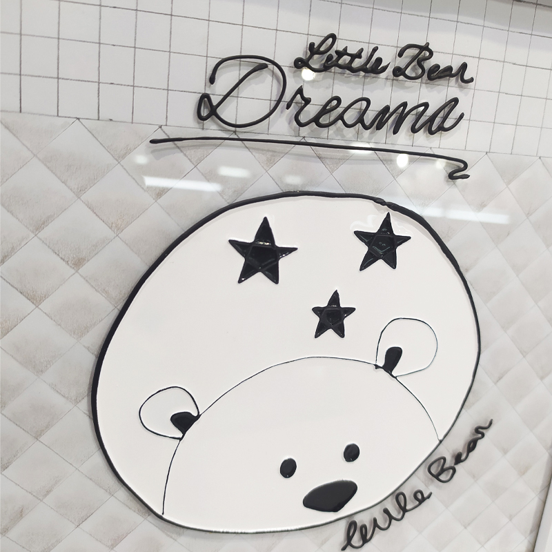 قاب عکس تابلو ویترای طرح فیل و درخت