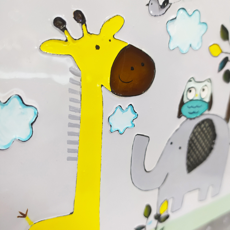 قاب عکس تابلو ویترای طرح فیل و درخت