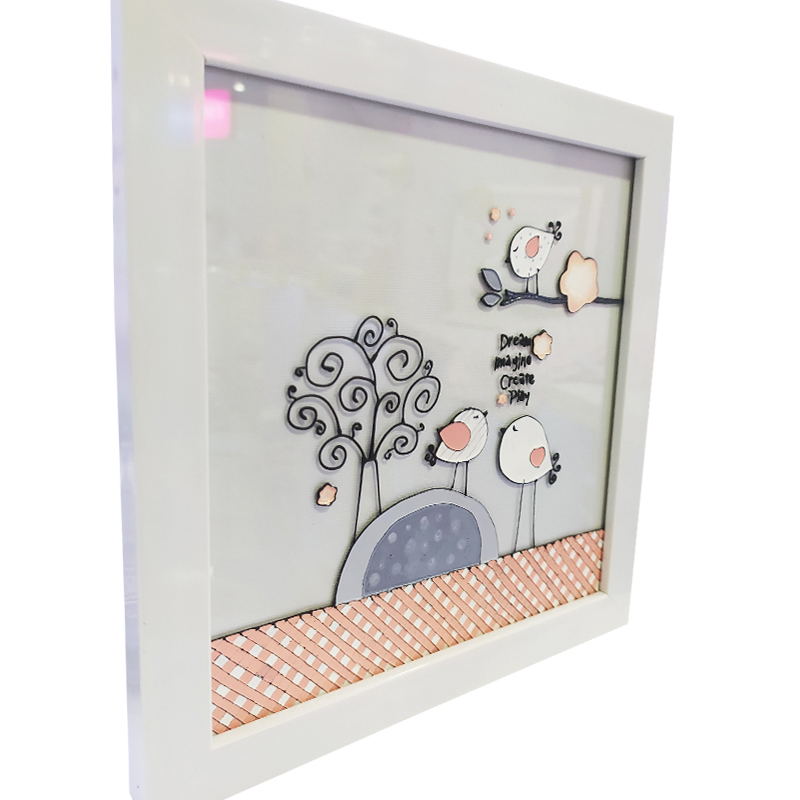 قاب عکس تابلو ویترای طرح فیل و درخت