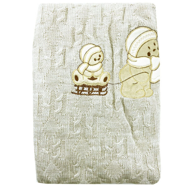 پتو بافت کرک دار طرح خرس مینل Minel